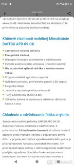 Mobilná klimatizácia DAITSU APD 9 CK - 7