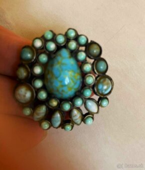 Starožitná vintage brošňa - 7