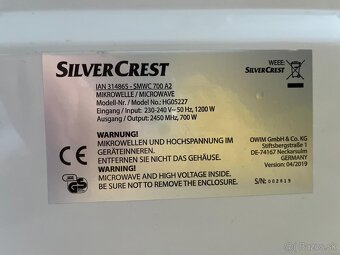 Mikrovlnná rúra Silvercrest Retro - 7