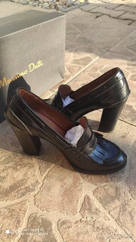 Kožené topánky na vysokom opätku Massimo Dutti - 7
