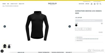 Merino mikina Devold Expedition Merino 235 Hoodie Man Green - 7