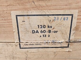 Vojenska drevena krabica bedňa 4. - 7