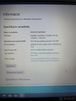 #012 - HP EliteBook 820 G2/i7 5600U/16GB/256GB SSD/W10 - 7