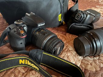 Predám Nikon D3300 – 2 objektívy + blesk - 7