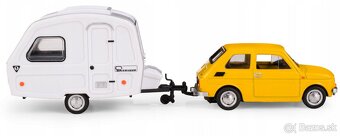 Fiat 126 + Niewiadow N250C 1:43 žltý - 7
