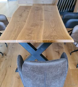 XXL Exkluzívny masívny drvený stôl 240x100cm - 7