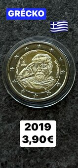 2 eurové pamätné mince Grécko - 7