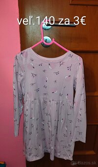 Šaty s dlhým rukávom veľ.140 - 7