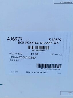 Mercedes GLC Borbet Z alu disky 5X112 R18 ET38 8J 1221 - 7