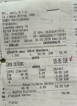 Nové skechers sneakerky veľk. 40 - 7