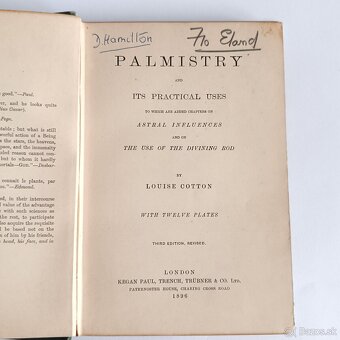 Starožitná kniha Palmistry and its practical uses 1896 – Veš - 7