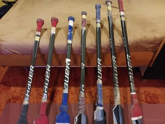 7 ks opravovaných brankárskych hokejok, všetko kompozit - 7