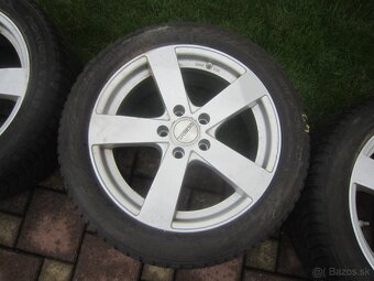 17" AL disky Dezent na VW group Mercedes C so zimnými pneu - 7