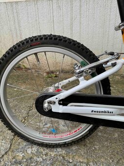 Detský bicykel WOOM 3 16" v žltej farbe a top stave - 7