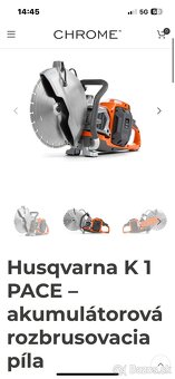 Husqvarna akú pila na betón. - 7