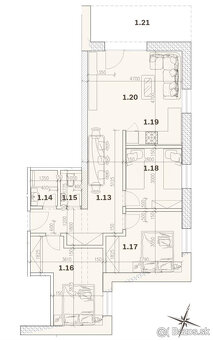 PREDAJ: 4i byt v novostavbe 10min od Brezna /78,64m2/ - 7