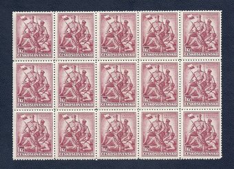 Známky, zbierka, bloky Zborov 1937, ČSR I - 7