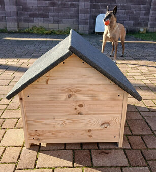 Zateplená búda pre psa s impregnáciou - nová - 7