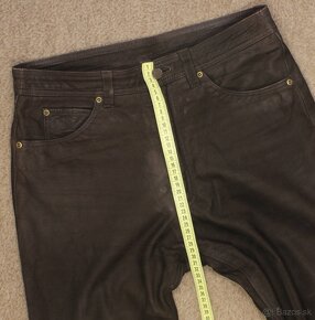 Pánské kožené kalhoty W32 L32 l312 - 7