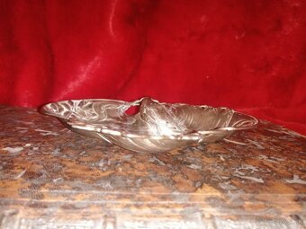 Nemecký secesný strieborný tanier. Lange a Gunther - 7