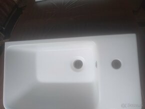 Sapho Luxa umývadlo 55x30 cm obdĺžnik biela - 7