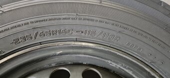 Plechové disky+pneumatiky 5x160 r16 ET60 Ford Transit - 7