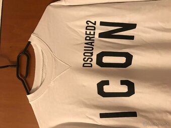 DSQUARED2 white pánska mikina L/XL - 7