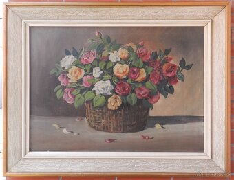 Zbierka starožitných obrazov s motívom Kytíc - 7