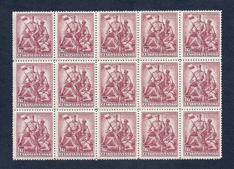 Známky, bloky Zborov 1937, ČSR I - 7