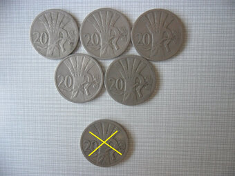 1. ČSR - 20 halierov, 25 halierov - 7