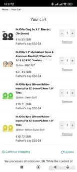 1.3 palcové kolesá Injora na RC auto - 7