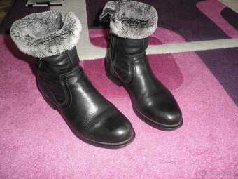 kožené čižmičky + s kožušinkou gratis - 7