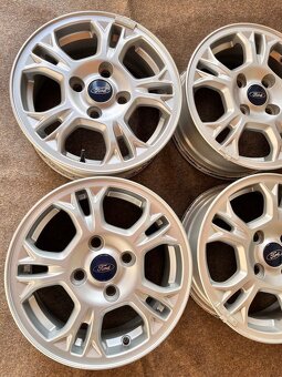 4x108 R14 Ford Fiesta 2016 Originál Alu disky + matice - 7