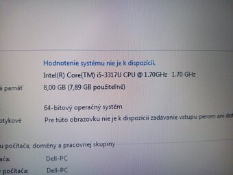 veľký 17"ntb DELL / Intel core i5 /8gb ram / Win 7 - 7