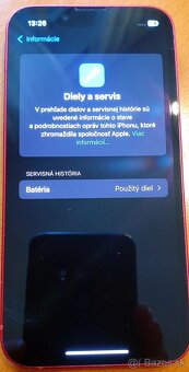 iPhone 13 mini 128 GB Product RED 100% baterka TOP STAV - 7