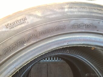 2 ks LETNÉ 225/50 R16 92V HANKOOK cca 6-6,5 mm LEN 19,99€/ks - 7