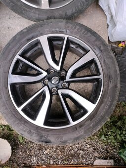 4ks alu disky orig. Nissan 5x114,3 R19 + snimače + pneu - 7
