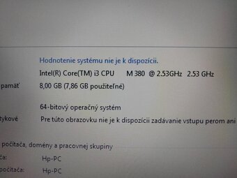 predám HP elitebook /8gb ram/ Intel core i3/ 256gb ssd disk - 7