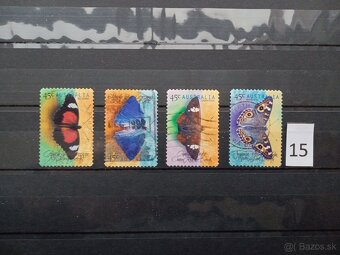 Poštové známky č.442 - VTÁCI, RYBY, MOTÝLE - 7