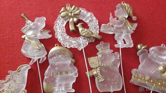 Vianočné drôtikové a plastové ozdoby - 7