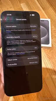 Apple iPhone 15 Pro Max 256GB 87% Batéria - 7