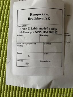 Nová pracovná zimná bunda veľ L s vyberateľným futrom - 7