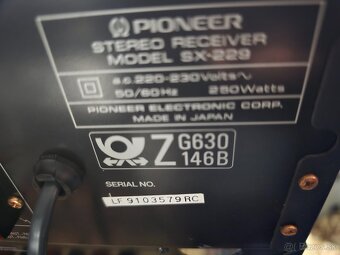 Pioneer SX-229 stereo receiver - 7
