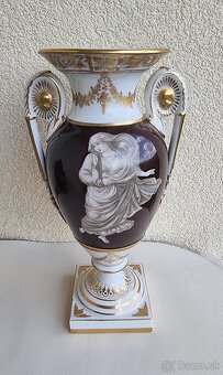 Starožitná porcelánová váza - /Stará Viedeň / - 7