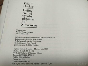 Dejiny ručnej výroby papiera na Slovensku--1982--Matica slov - 7