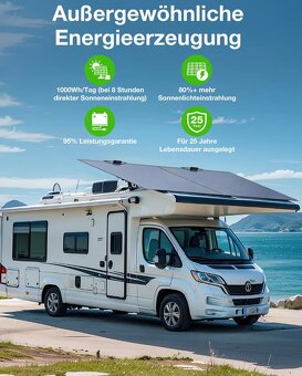 960W-4ks,monokryš.flexibilný solárny panel na balkon/karavan - 7