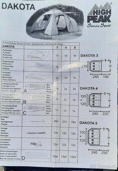 Predám veľký stan Dakota 4. - 7