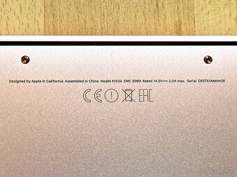 MacBook 12" i5-1.3GHz,2j/8GB/512GB, Ružový, TOP STAV - 7
