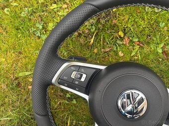 Rline VW VOLANT KOZENY MULTIFUNKCNY biele šitie - 7