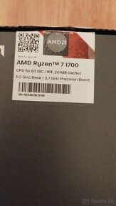 RYZEN 7 1700+ NvidiaGTX1070, doska a 16GB DDR4 Patriot Viper - 7